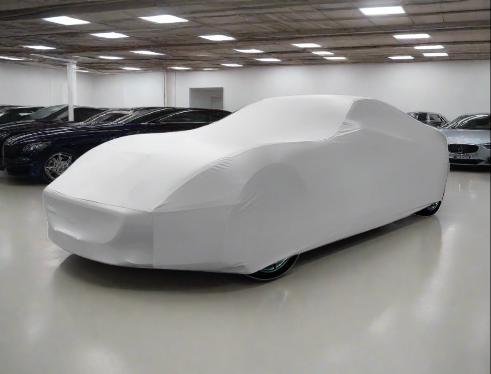 White ##carcover## ##bespokecarcover## ##bestcarcover## ##vehiclecover## ##madeinitaly##